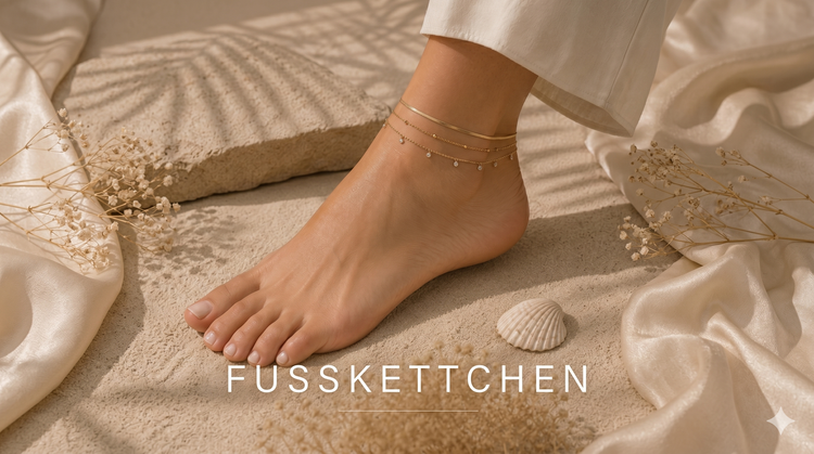 Filigrane Fußkettchen und Fußschmuck aus wasserfestem Edelstahl für Damen von Nevaja