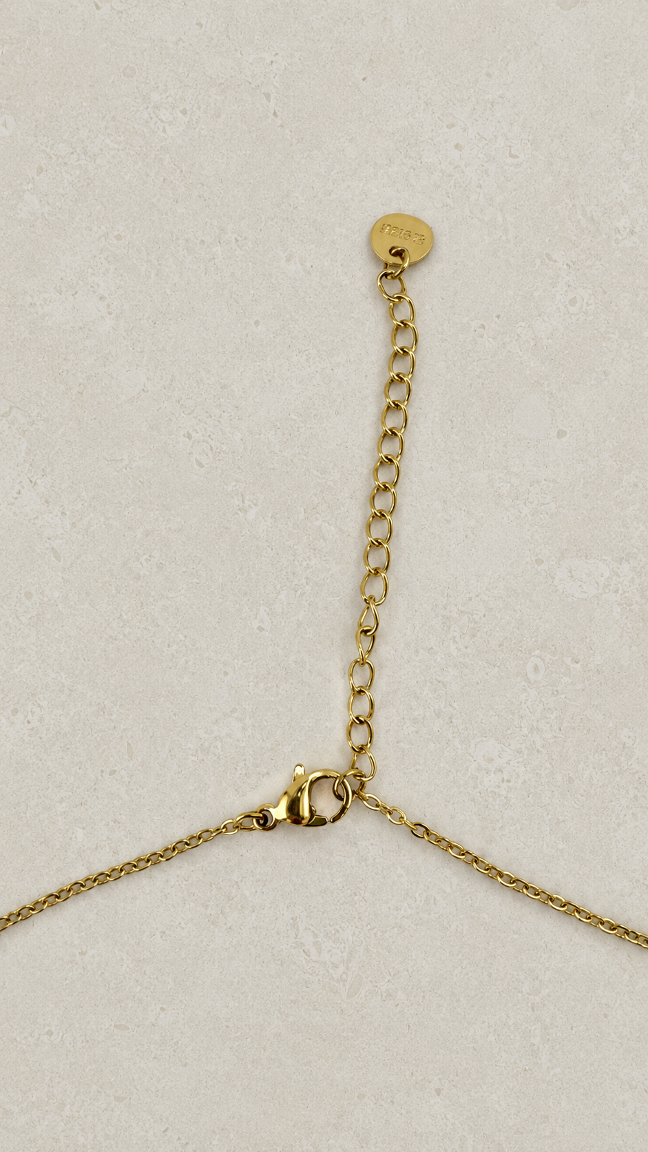 Floral Meadow Chain Gold Detail – Minimale Blumen Halskette 41cm Edelstahl vergoldet – NEVAJA