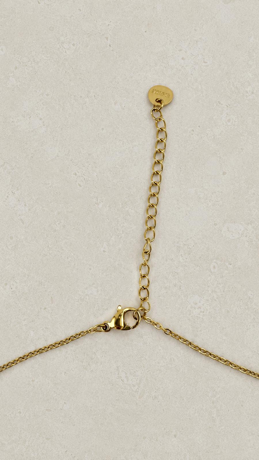 Soleil Shimmer Coin Necklace Gold Verschluss – Karabinerverschluss Plättchenkette Edelstahl – NEVAJA